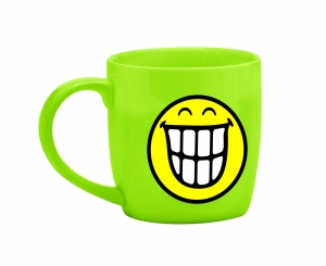 Zak Designs Smiley Grinning Emoji Green Espresso Mug 7.5cl RRP 3.99 CLEARANCE XL 1